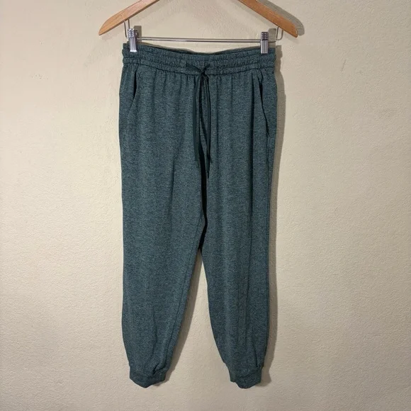 Green Lululemon Soft Jersey Jogger Pants Sz 6 Casual Comfy Outdoor Gym Preppy - Picture 2 of 11